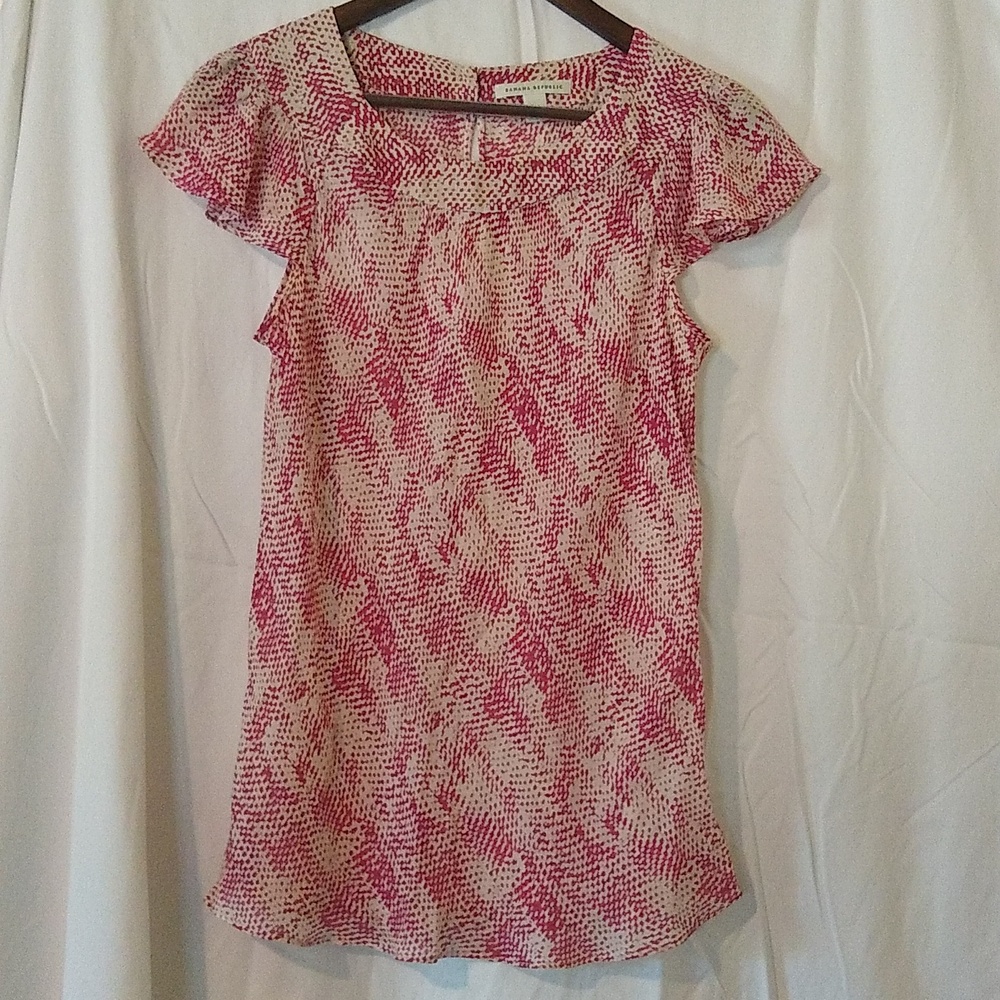 Cap sleeve blouse